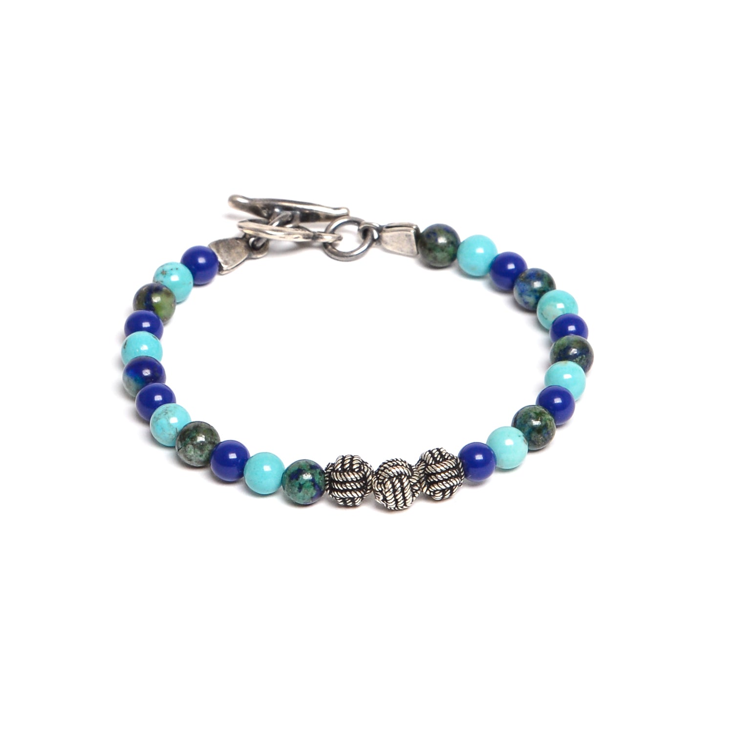 D'AMICO Bracciale Catenina Lapis + Palline Nodo Sottocosto