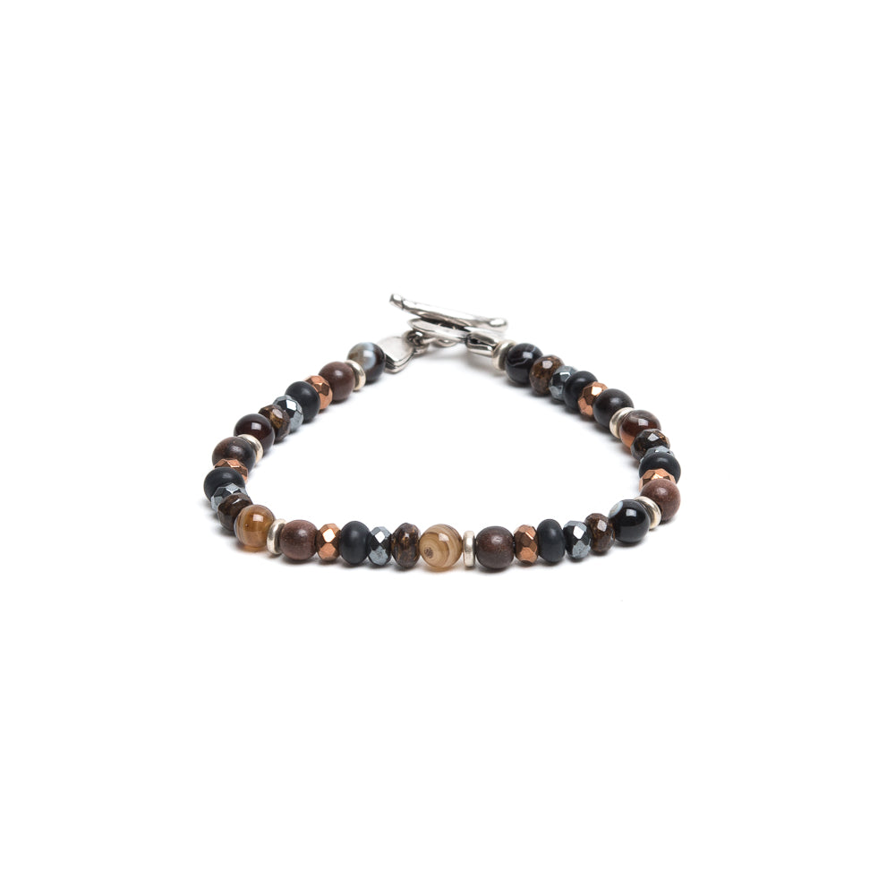 D'AMICO Bracciale Perle Fusion Marrone Offerta