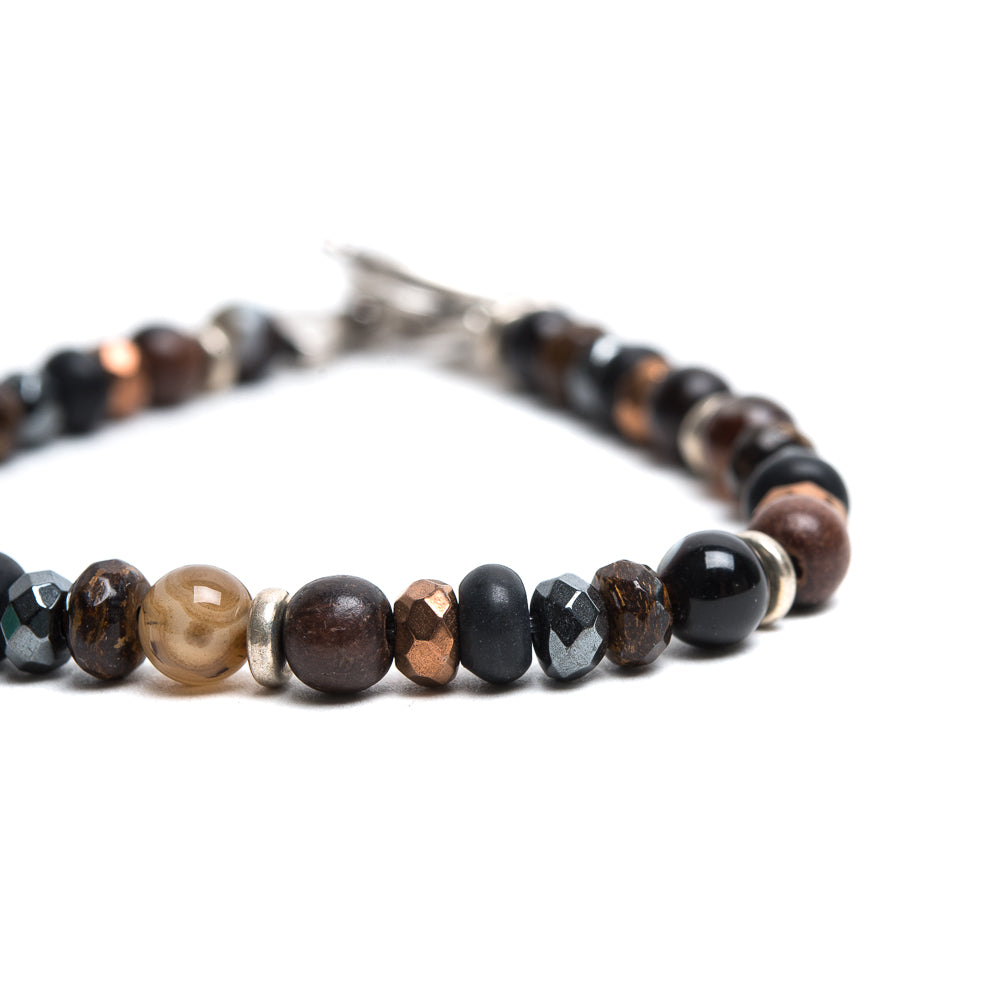 D'AMICO Bracciale Perle Fusion Marrone Offerta