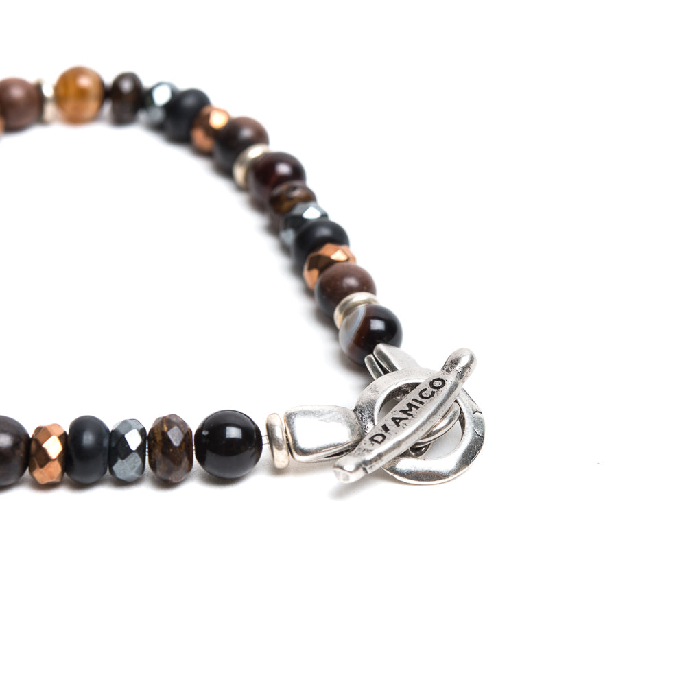 D'AMICO Bracciale Perle Fusion Marrone Offerta