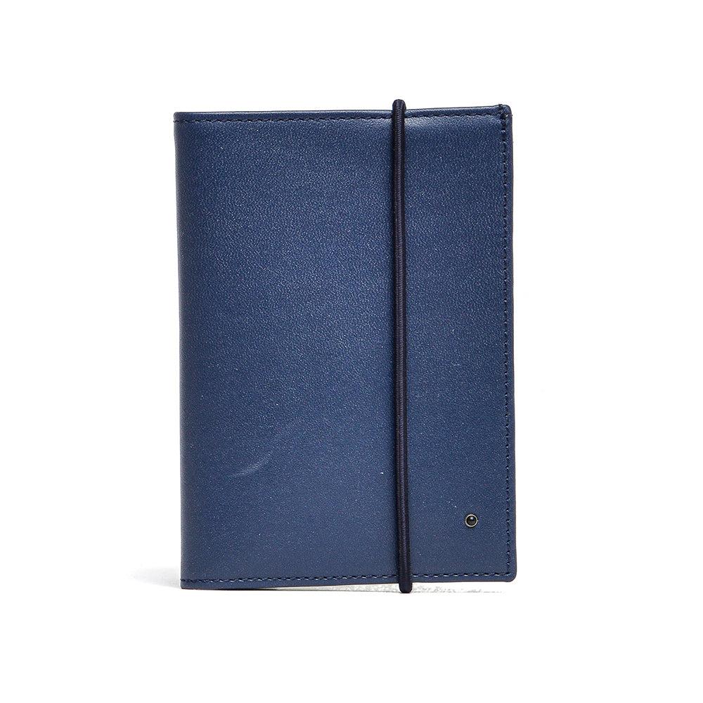 D'AMICO Portafoglio Classico Pieghevole 1 lato Pelle Blu