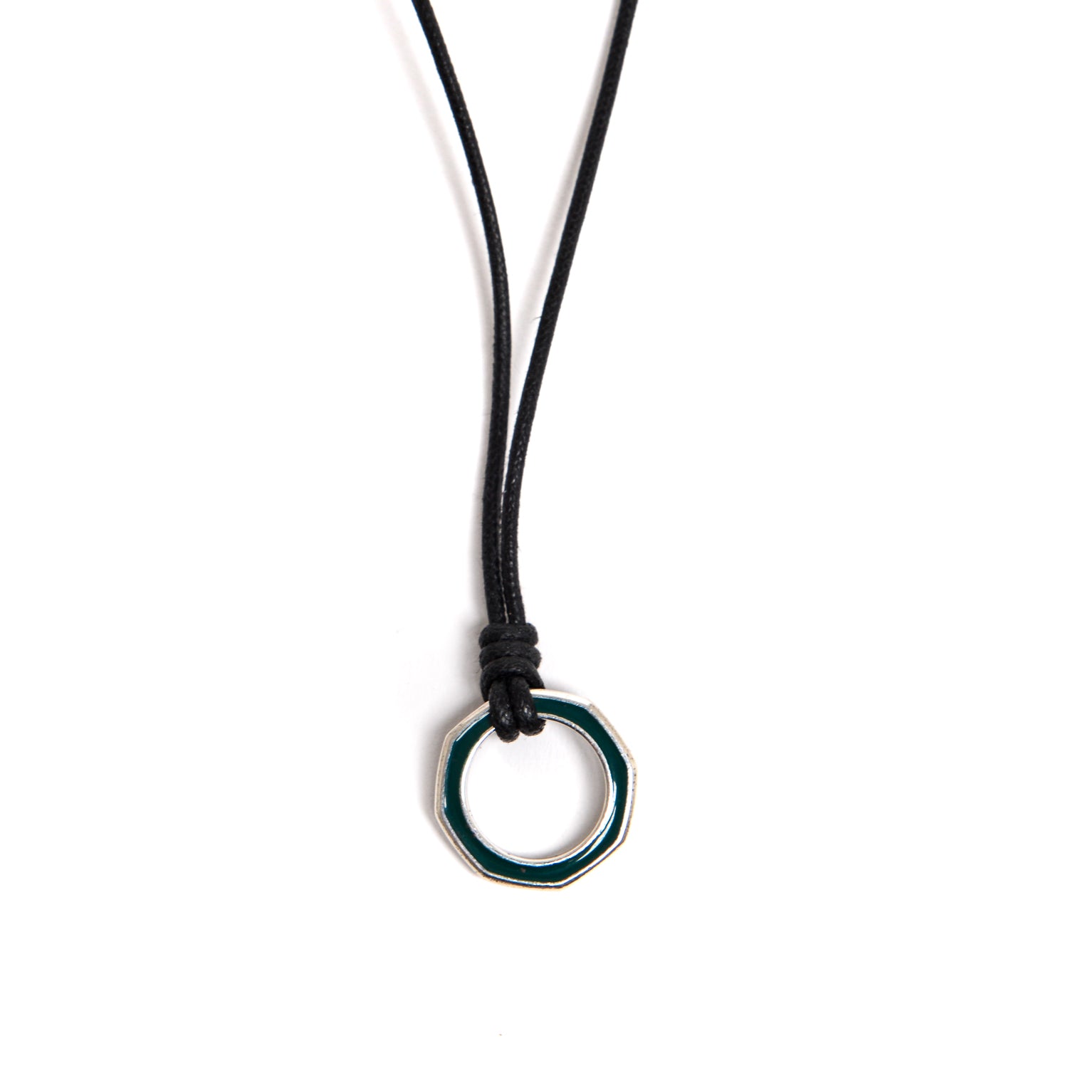 D'AMICO Collana Anella Laccata Verdone + Cordone Cerato Testa Moro Promozione