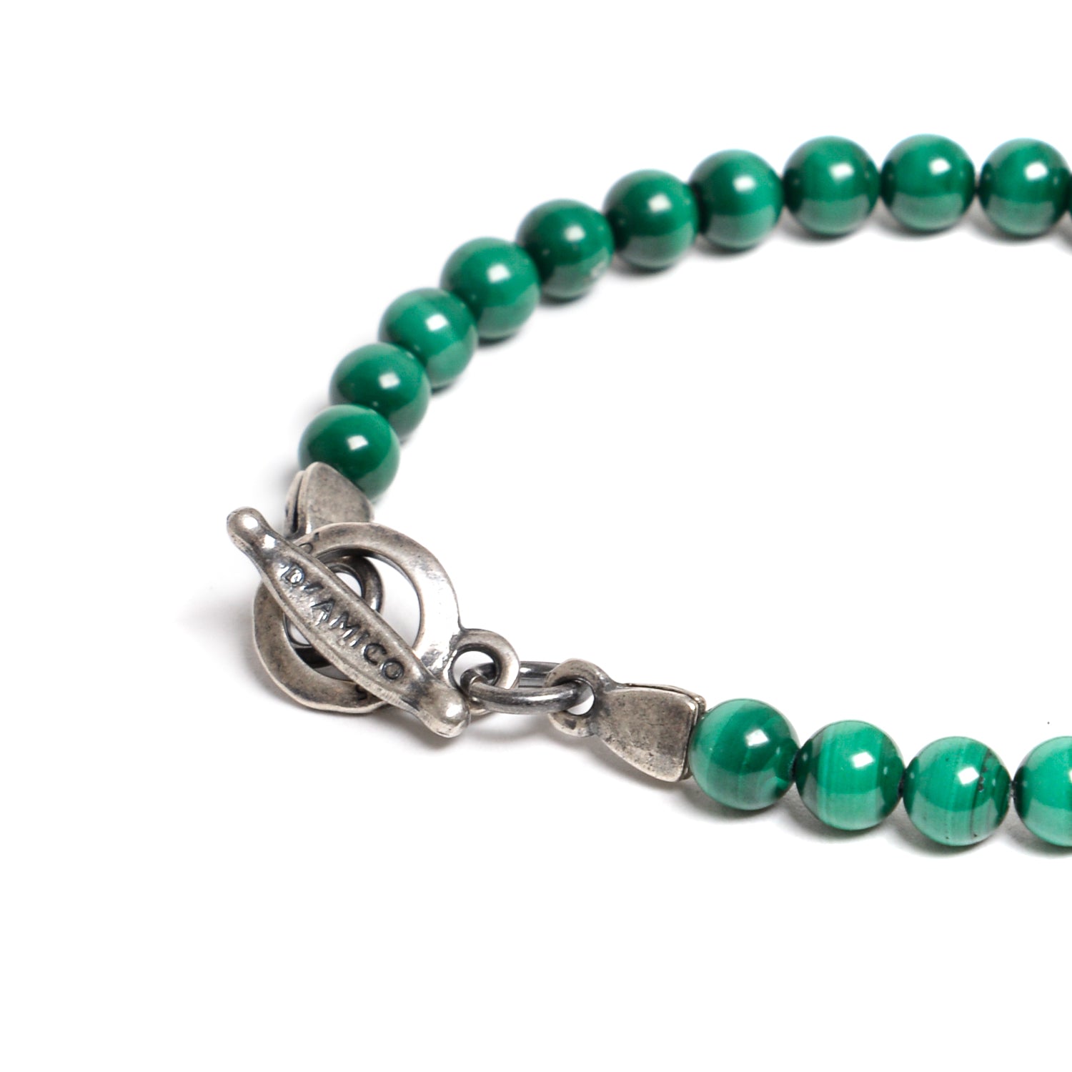 D'AMICO Bracciale Malachite e Argento Qualità Garantita