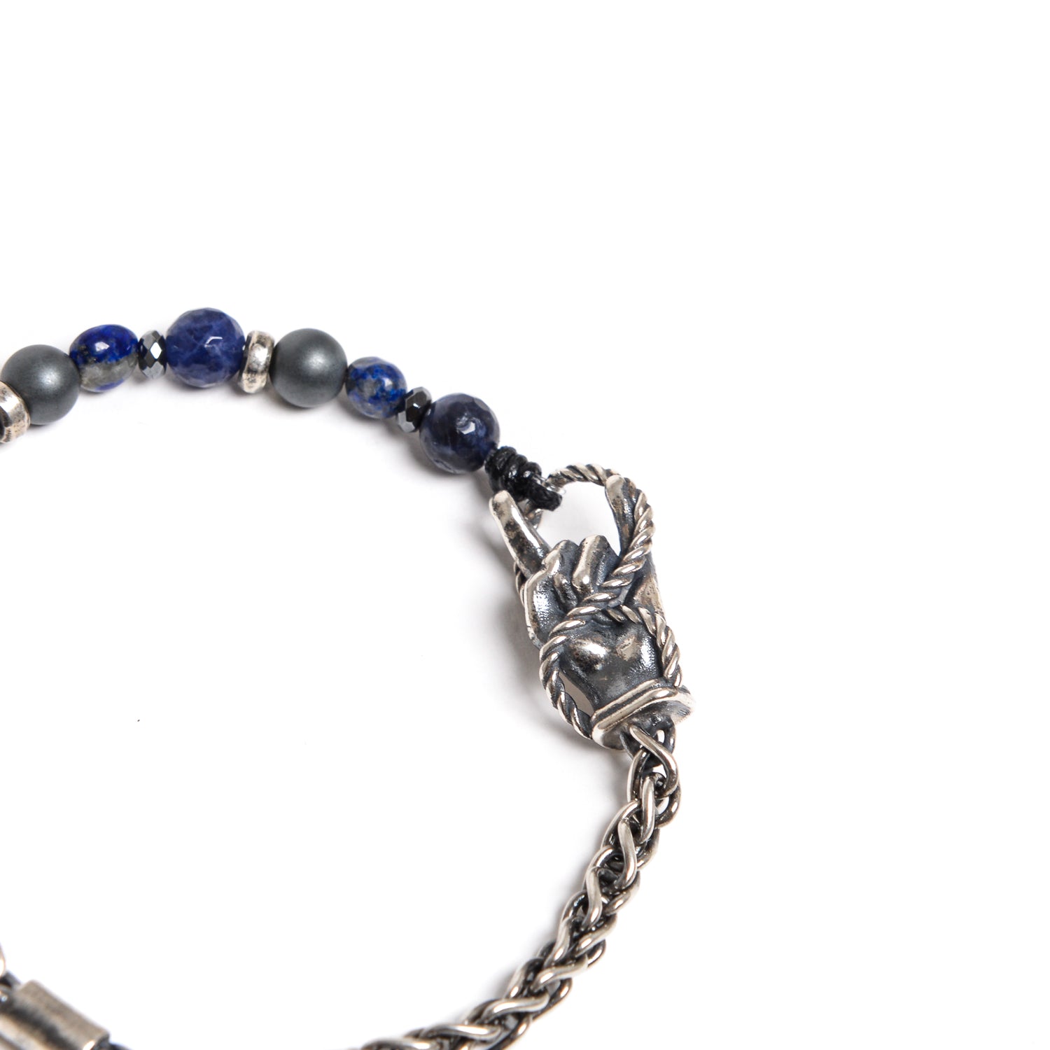 D'AMICO Bracciale Catenina Fusion Blu e "Horn" Affare Del Giorno
