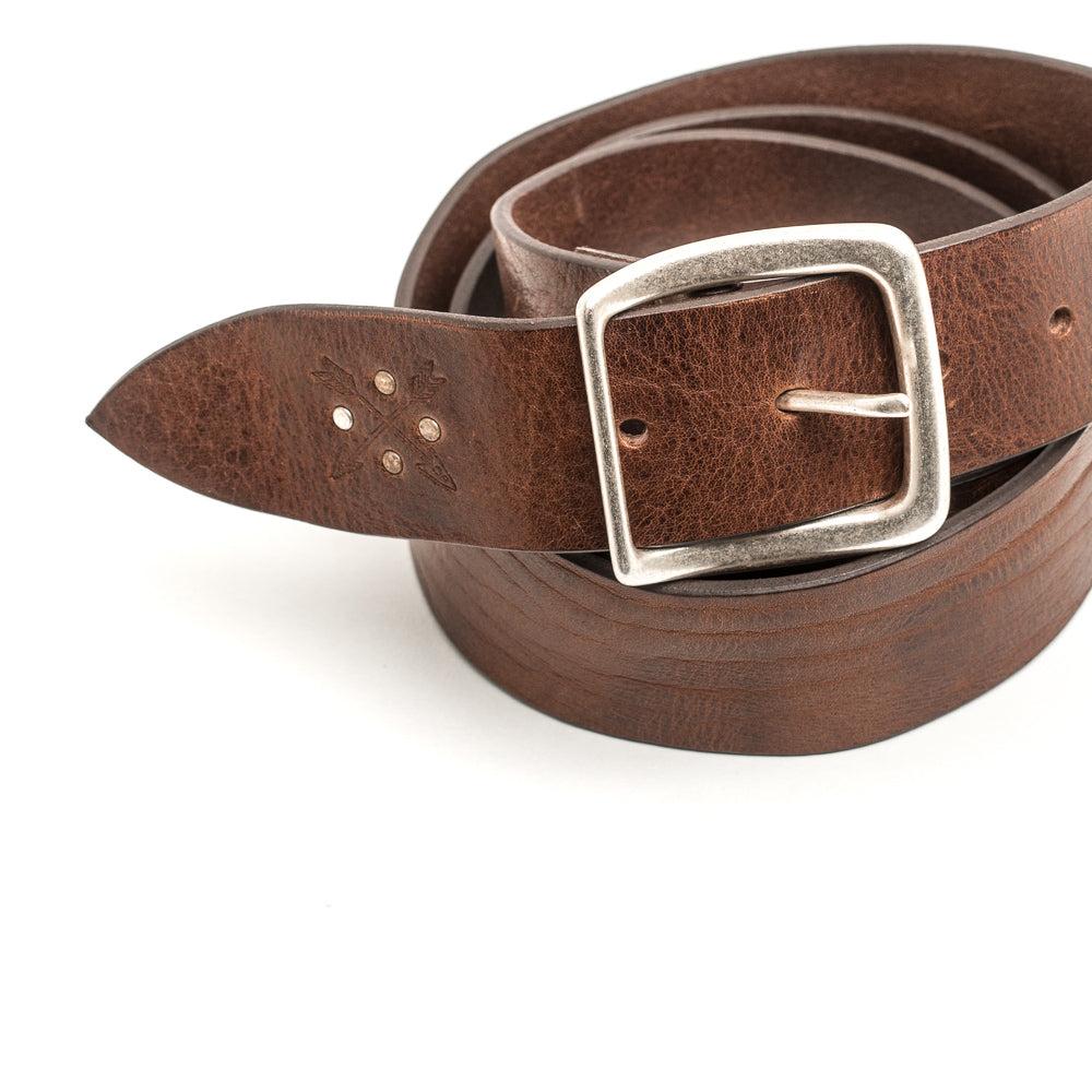 D'AMICO Cintura Cuoio Vintage Frecce + Borchie Vendita