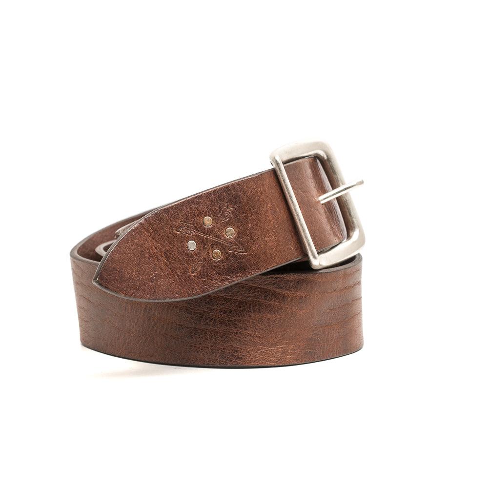 D'AMICO Cintura Cuoio Vintage Frecce + Borchie Vendita