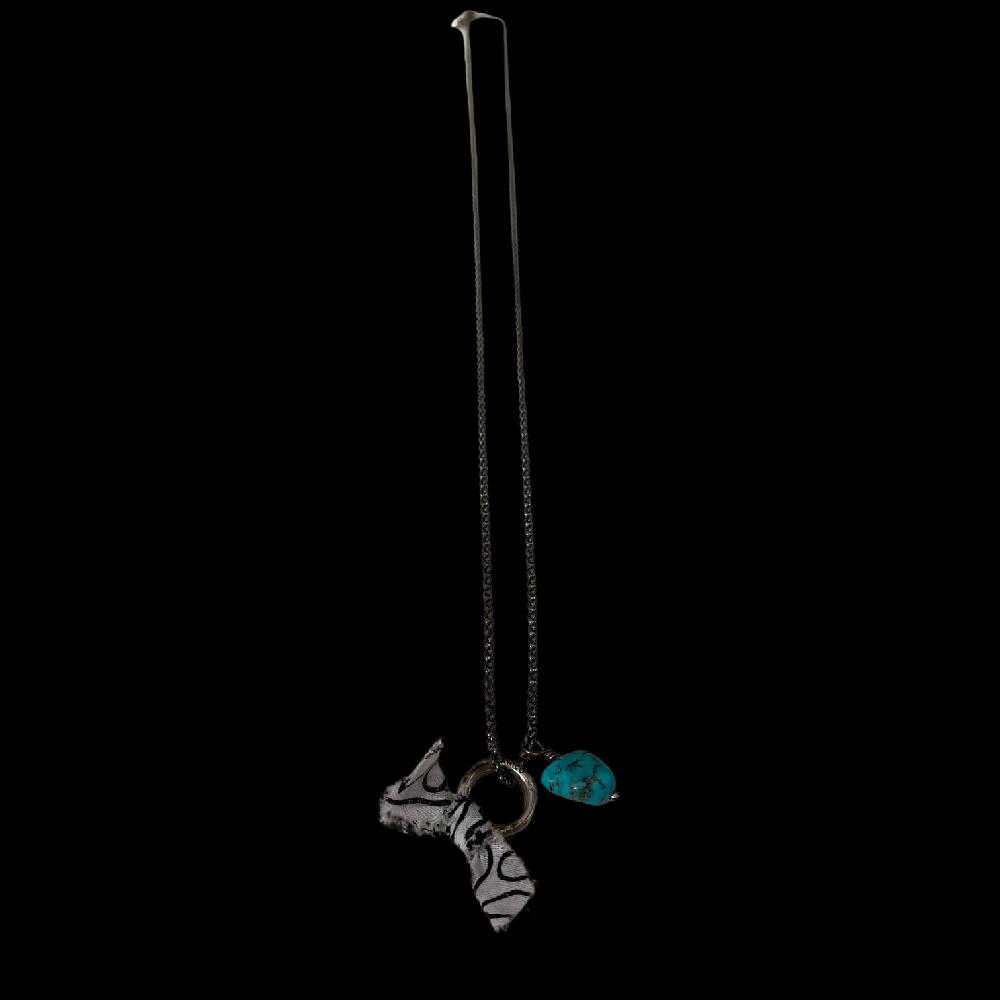 D'AMICO Collana Turchese + Anello e Bandana Arg925 Vendita Economica