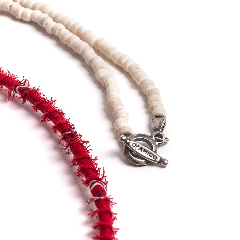 D'AMICO Collana Cocco White + Bandana Pezzi Unici