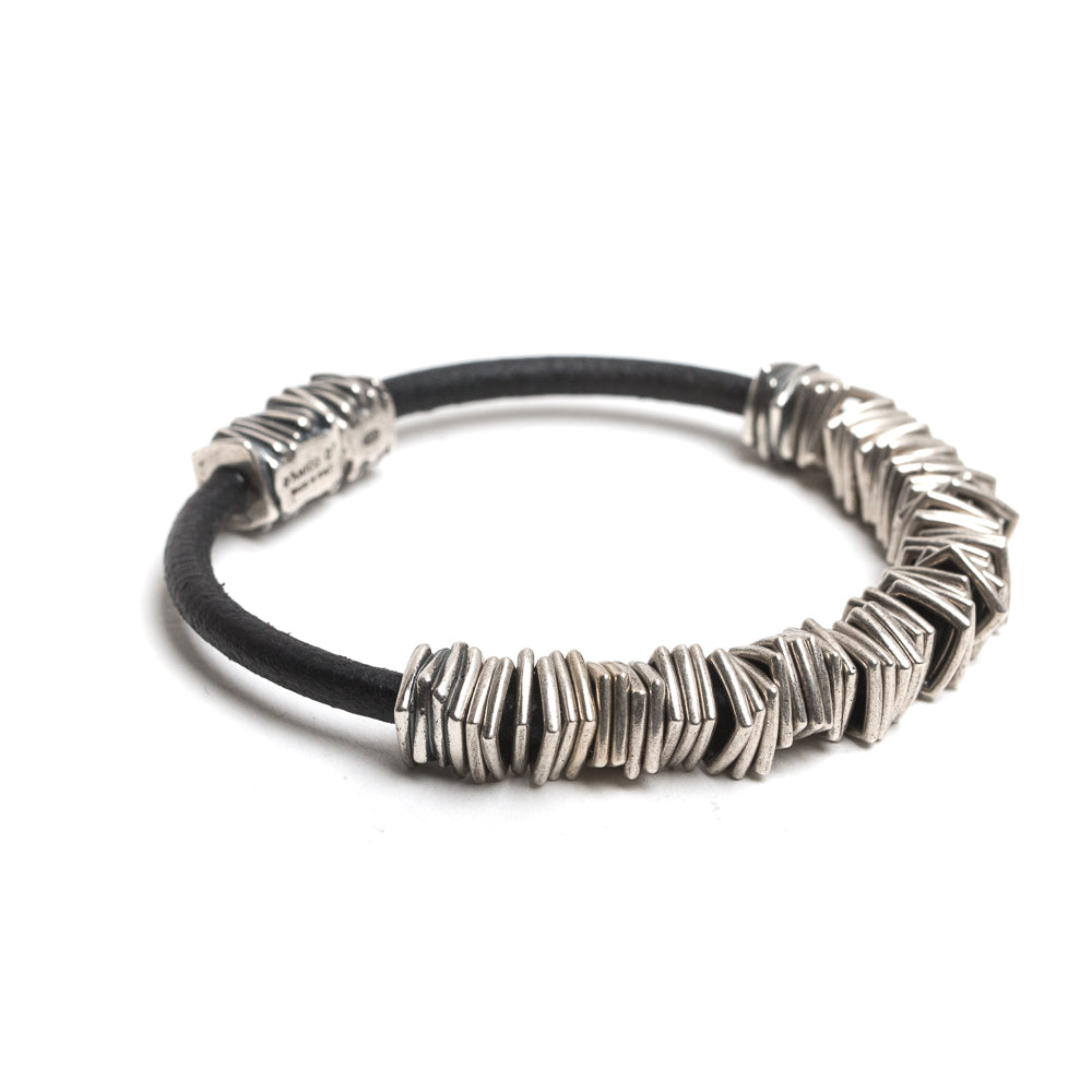 D'AMICO Bracciale Cuoio + Rondelle Negozi Online