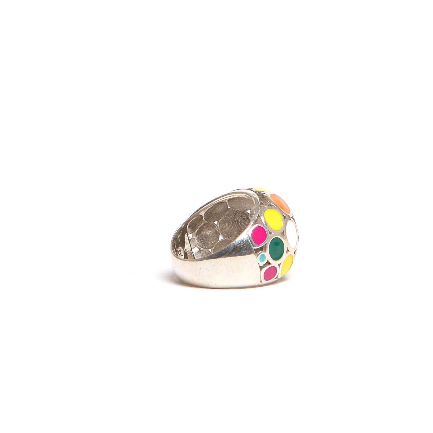D'AMICO Anello Smalto Multicolor In Vendita