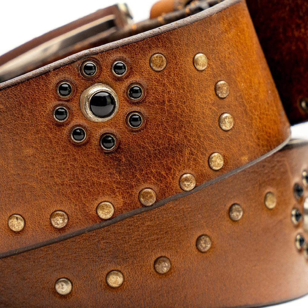 D'AMICO Cintura Cuoio Vintage Brown Chiaro Italy