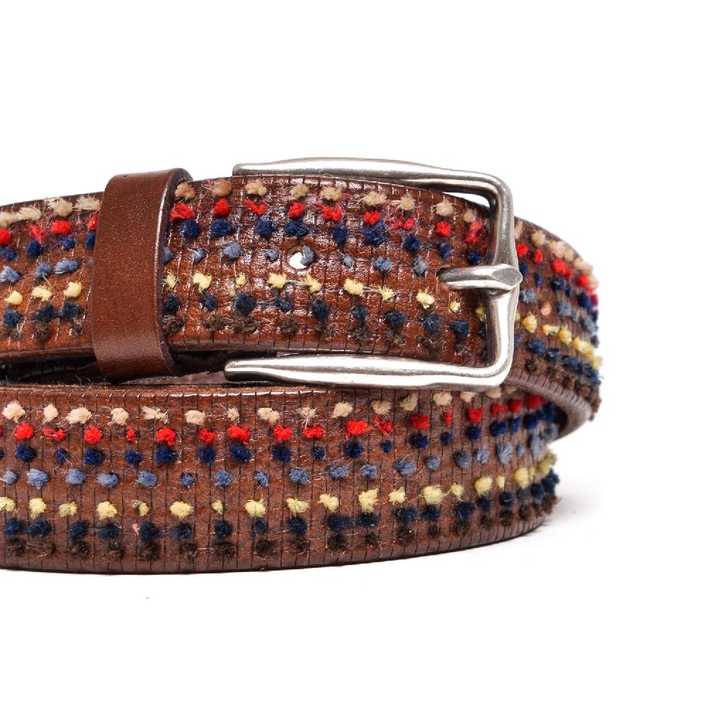 D'AMICO Cintura Rigata Ricamo Multicolor Promozione Limitata