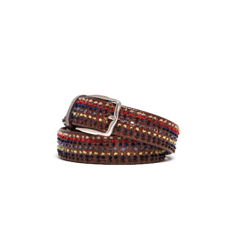 D'AMICO Cintura Rigata Ricamo Multicolor Promozione Limitata