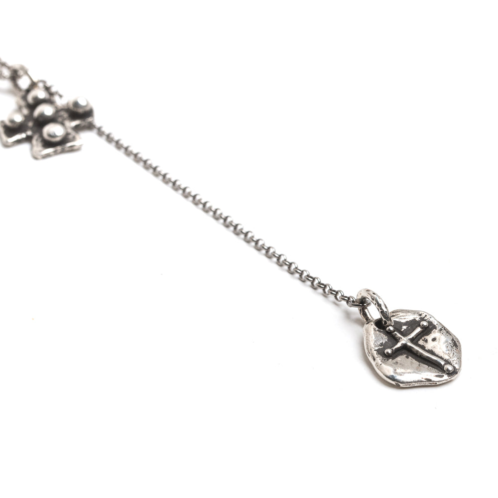 D'AMICO Collana Croce Medievale + Croce Tonda Moda