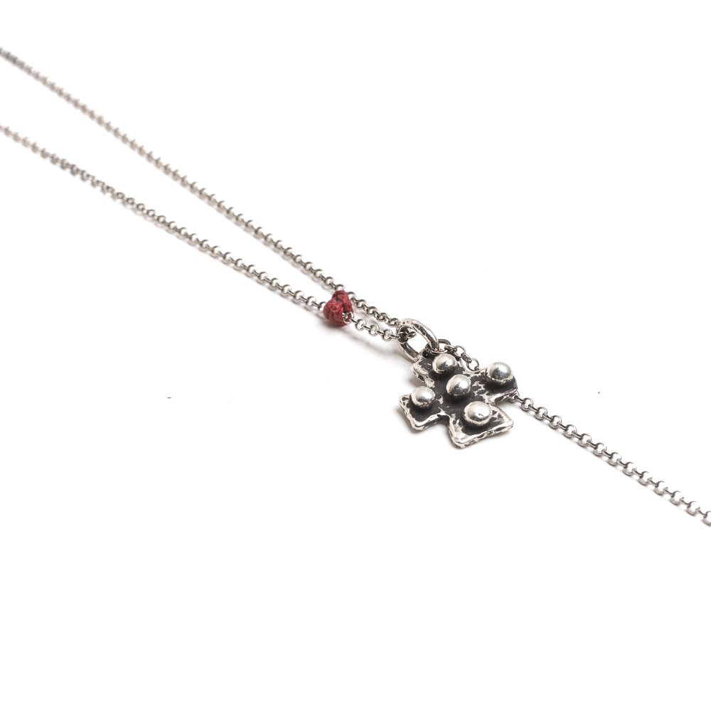 D'AMICO Collana Croce Medievale + Croce Tonda Moda