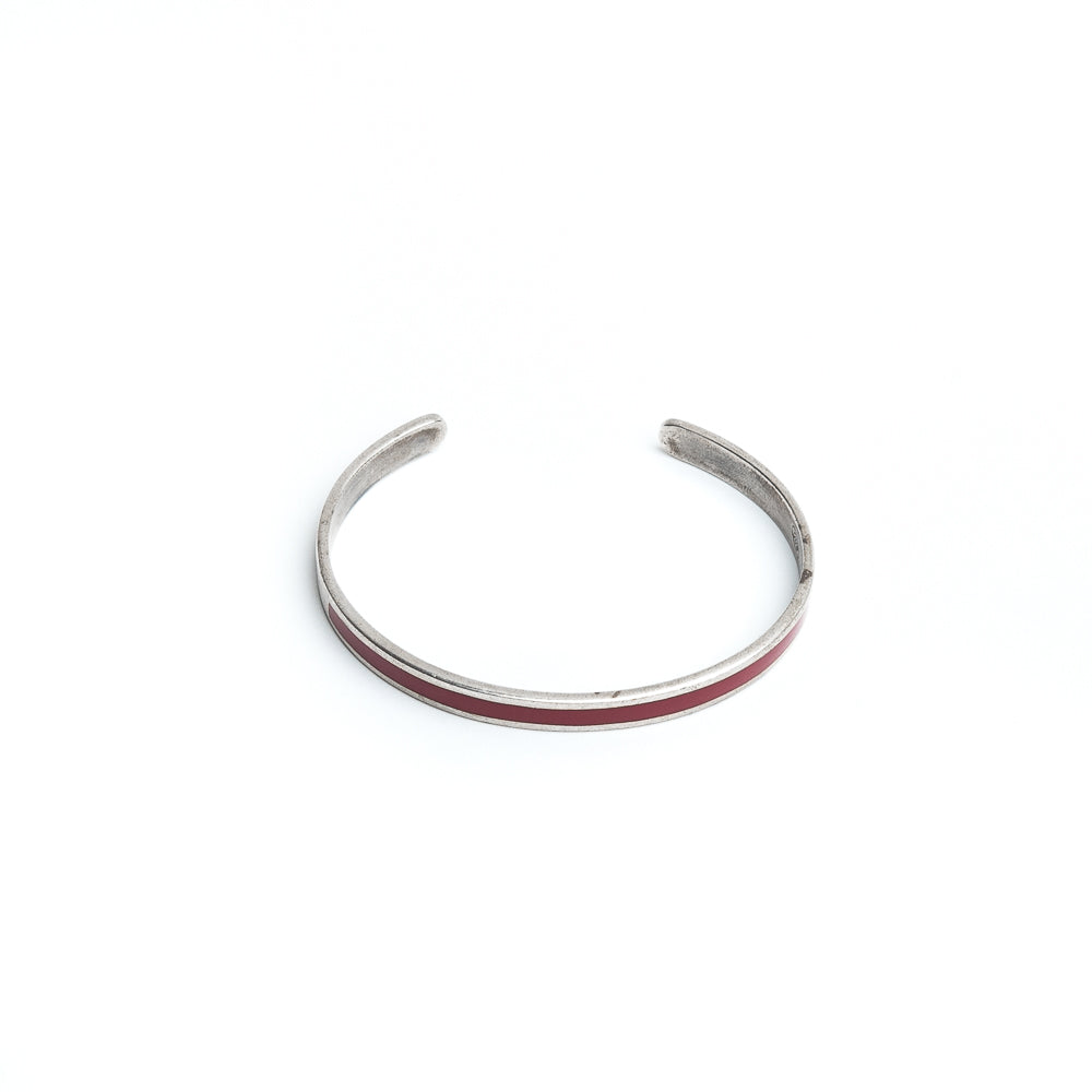 D'AMICO Bracciale Smalto Rosso In Linea
