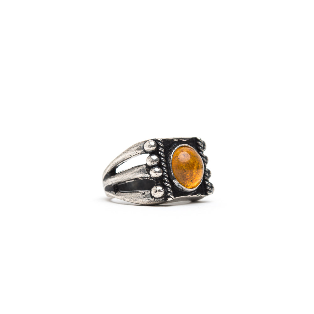 D'AMICO Anello Tuareg + Ambra + Pallini Spedizione Gratuita