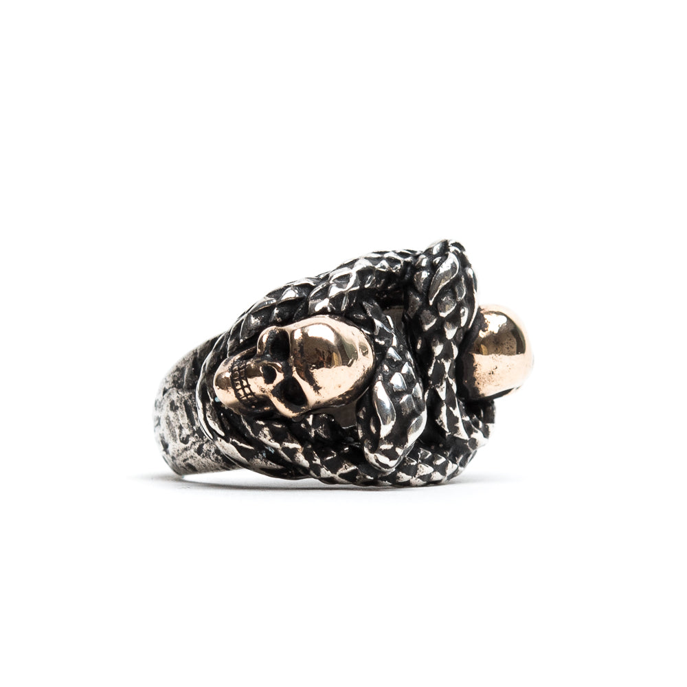 D'AMICO Anello Teschi e Serpenti Intrecciati I Più Venduti